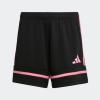 imageadidas Girls Squadra 25 ShortsBlackBlackEasy Pink