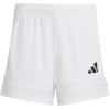 imageadidas Girls Squadra 25 ShortsWhiteWhiteBlack