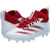 imageadidas Mens Adizero Impact2 American Football SneakerWhiteTeam Power RedWhite
