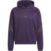 imageadidas Mens Basketball Crazy Warm Fleece Hoodie Aurora PlumBlack