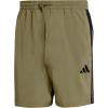 imageadidas Mens Essentials 3Stripes Chelsea 7inch ShortsOlive StrataBlack