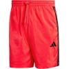 imageadidas Mens Essentials 3Stripes Chelsea 7inch ShortsPure RubyBlack
