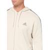 imageadidas Mens Essentials Fleece 3Stripes Hoodie Athletic Outerwear Casual  RedAlumina