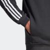 imageadidas Mens Essentials Fleece 3Stripes Hoodie Athletic Outerwear Casual  RedBlack