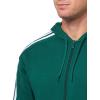 imageadidas Mens Essentials Fleece 3Stripes Hoodie Athletic Outerwear Casual  RedCollegiate GreenWhite