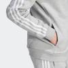 imageadidas Mens Essentials Fleece 3Stripes Hoodie Athletic Outerwear Casual  RedMedium Grey Heather
