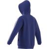 imageadidas Mens Essentials Fleece 3Stripes Hoodie Athletic Outerwear Casual  RedSemi Lucid Blue