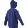 imageadidas Mens Essentials Fleece 3Stripes Hoodie Athletic Outerwear Casual  RedSemi Lucid Blue