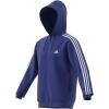 imageadidas Mens Essentials Fleece 3Stripes Hoodie Athletic Outerwear Casual  RedSemi Lucid Blue