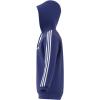 imageadidas Mens Essentials Fleece 3Stripes Hoodie Athletic Outerwear Casual  RedSemi Lucid Blue