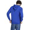 imageadidas Mens Essentials Fleece 3Stripes Hoodie Athletic Outerwear Casual  RedSemi Lucid Blue