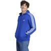 imageadidas Mens Essentials Fleece 3Stripes Hoodie Athletic Outerwear Casual  RedSemi Lucid Blue