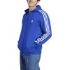 imageadidas Mens Essentials Fleece 3Stripes Hoodie Athletic Outerwear Casual  RedSemi Lucid Blue