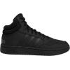 imageadidas Mens Hoops 30 Mid Basketball ShoeBlackBlackGrey Six