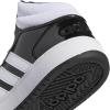 imageadidas Mens Hoops 30 Mid Basketball ShoeBlackWhiteBlack