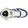 imageadidas Mens Hoops 30 Mid Basketball ShoeWhiteDark BlueDark Blue
