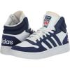 imageadidas Mens Hoops 30 Mid Basketball ShoeWhiteDark BlueDark Blue