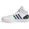 imageadidas Mens Hoops 30 Mid Basketball ShoeWhiteGreenTeam Royal Blue