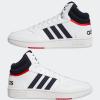 imageadidas Mens Hoops 30 Mid Basketball ShoeWhiteLegend InkLegend Ink