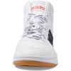 imageadidas Mens Hoops 30 Mid Basketball ShoeWhiteLegend InkVivid Red