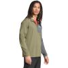 imageadidas Mens Terrex Multi HalfZip Long Sleeve Hiking TShirtOlive Strata