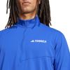 imageadidas Mens Terrex Multi HalfZip Long Sleeve Hiking TShirtSemi Lucid Blue
