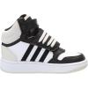 imageadidas UnisexChild Hoops Mid Basketball ShoeWhiteBlackOrbit Grey