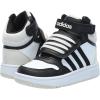 imageadidas UnisexChild Hoops Mid Basketball ShoeWhiteBlackOrbit Grey