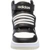 imageadidas UnisexChild Hoops Mid Basketball ShoeWhiteBlackOrbit Grey