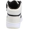 imageadidas UnisexChild Hoops Mid Basketball ShoeWhiteBlackOrbit Grey