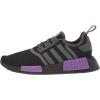 imageadidas UnisexChild NMDr1 C Little Kid SneakerCore BlackGrey SixActive Purple