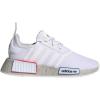 imageadidas UnisexChild NMDr1 C Little Kid SneakerWhiteWhiteGrey