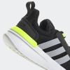 imageadidas UnisexChild Racer TR21 Running ShoeBlackHalo SilverSolar Yellow
