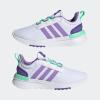 imageadidas UnisexChild Racer TR21 Running ShoeCloud WhiteViolet FusionPulse Mint