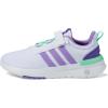 imageadidas UnisexChild Racer TR21 Running ShoeWhiteViolet FusionPulse Mint