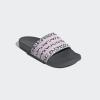 imageadidas Womens Adilette Comfort Slide SandalGreyClear PinkWhite