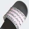 imageadidas Womens Adilette Comfort Slide SandalGreyClear PinkWhite