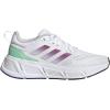 imageadidas Womens QuestarRunning ShoeWhiteLucid FuchsiaSilver Dawn