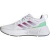 imageadidas Womens QuestarRunning ShoeWhiteLucid FuchsiaSilver Dawn