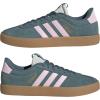 imageadidas Womens VL Court 30 SneakerPreloved TealClear PinkGold Metallic