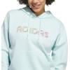 imageadidas Womens Wordmark Graphic HoodieHalo Mint