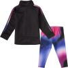 imageadidas girls Zip Front Glow Tricot Jacket and Printed Tights Set