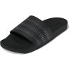 imageadidas Unisex Adult Adilette Comfort SlideBlackSilver MetallicBlack