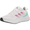 imageadidas Womens QuestarRunning ShoeWhiteLucid FuchsiaSilver Dawn