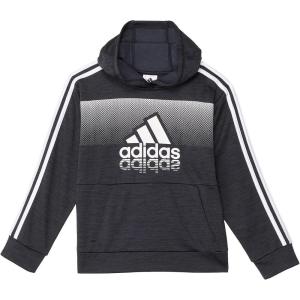 imageadidas Boys Pullover Hoodie Poly Hooded SweatshirtBlack Heather
