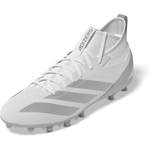 imageadidas Mens Adizero Impact2 American Football SneakerWhiteSilver MetallicWhite