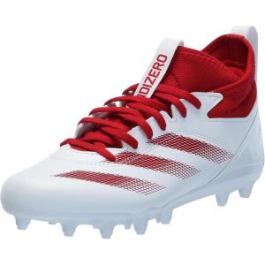 imageadidas Mens Adizero Impact2 American Football SneakerWhiteTeam Power RedWhite