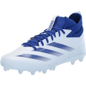 imageadidas Mens Adizero Impact2 American Football SneakerWhiteTeam Royal BlueWhite