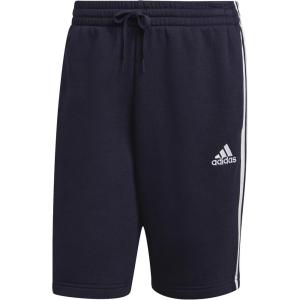 imageadidas Mens Essentials Fleece 3Stripes ShortsLegend InkWhite