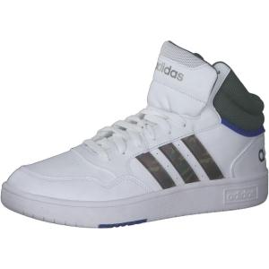 imageadidas Mens Hoops 30 Mid Basketball ShoeFtwr White Green Oxide Team Royal Blue